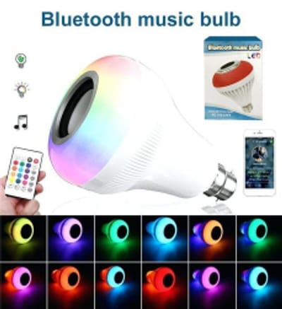 3 in 1 LED Bulb with Bluetooth Speaker With Remote