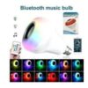 LED RGB Bulb With Bluetooth Speaker Music Remote